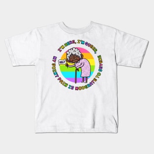 I’m Here, I’m Queer, My Joint Pain Is Moderate To Severe VERSION 4.0 Kids T-Shirt